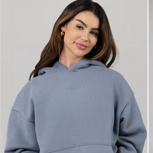 Cmfrt signature fit hoodie sky blue sweatshirt & sweatpants set. Unisex - size S